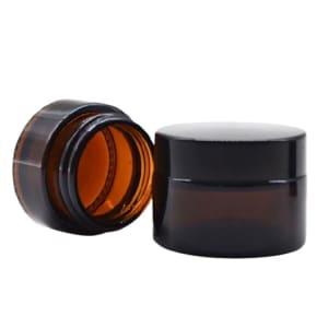 amber-wide-mouth-cosmetic-frosted-glass-cream-jar