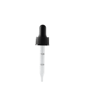 20-400-black-dropper-with-rubber-bulb-and-glass-pipette-fits-1-oz