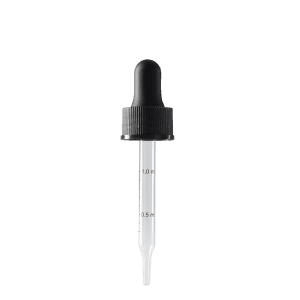 20-400-black-dropper-with-rubber-bulb-and-glass-pipette-fits-2-oz