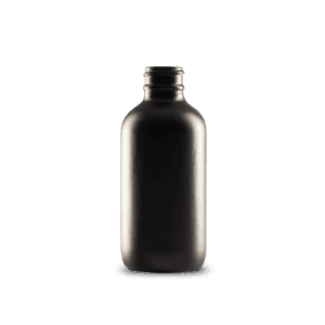 4-oz-black-frosted-glass-boston-round-bottle-22-400-neck-finish
