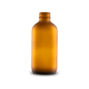 8-oz-amber-frosted-glass-boston-round-bottle-28-400-neck-finish