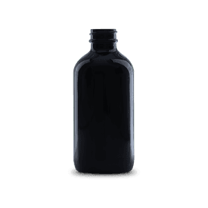 8-oz-black-uv-glass-boston-round-bottle-28-400-neck-finish