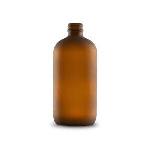 16-oz-amber-frosted-glass-boston-round-bottle-28-400-neck-finish