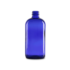 16-oz-blue-glass-boston-round-bottle-28-400-neck-finish