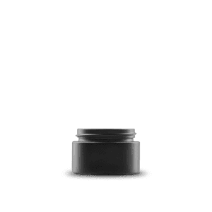 0-5-oz-black-frosted-glass-cylinder-low-profile-jar-41-400-neck-finish