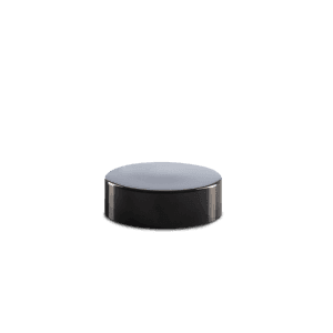 41-400-black-pp-smooth-skirt-lid-with-unprinted-pressure-sensitive-liner