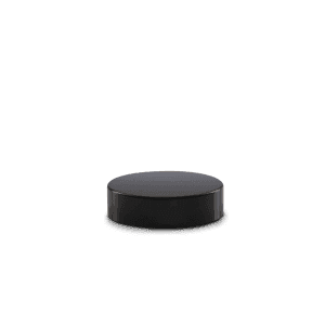 48-400-black-pp-smooth-skirt-lid-with-unprinted-pressure-sensitive-liner