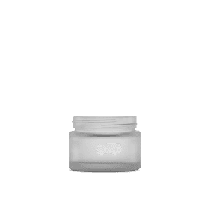 1-7-oz-clear-frosted-glass-cylinder-low-profile-jar-53-400-neck-finish