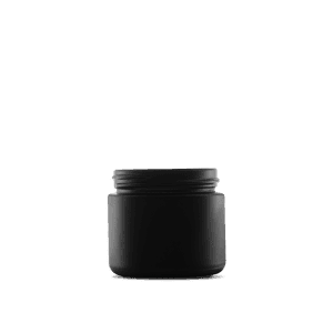 2-oz-black-frosted-glass-straight-sided-round-jar-53-400-neck-finish