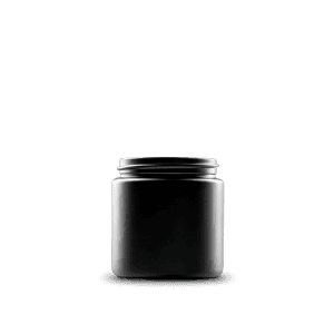 4-oz-black-frosted-glass-straight-sided-round-jar-58-400-neck-finish