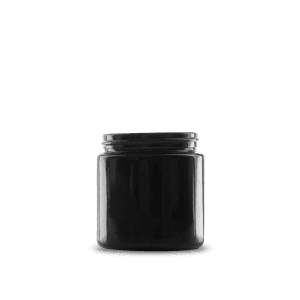 4-oz-black-uv-glass-straight-sided-round-jar-58-400-neck-finish
