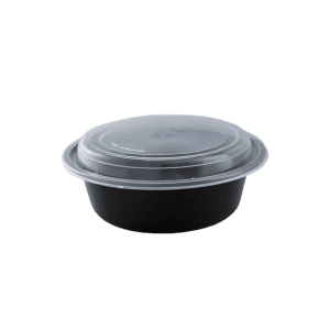 32-oz-round-black-food-container-with-clear-closure